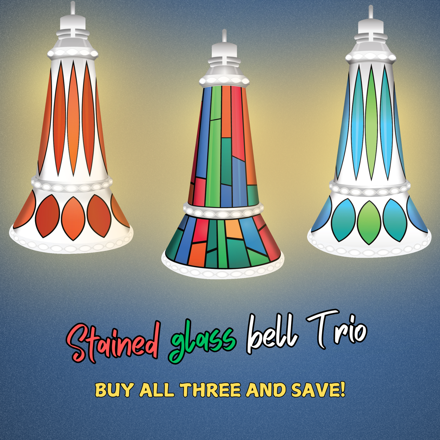 BELL-MINI Trio Pack: Stained Glass Collection